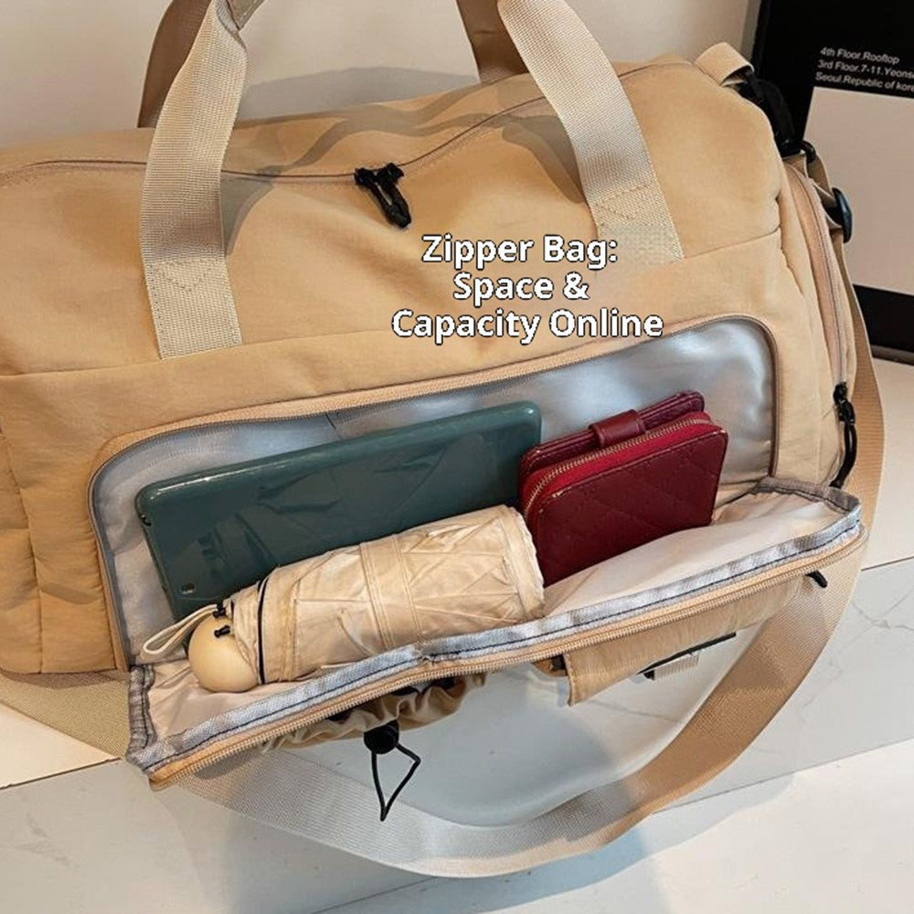 ZMN132 Multifunctional Waterproof Gym Sports Bag Wet Dry Separation Large Capacity Travel Handbag for Women