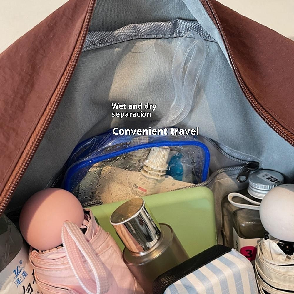 Fitness Bag Gym Swim Bag Dry Wet Separation Travel Duffel Shoulder Crossbody Luggage Bag for Women