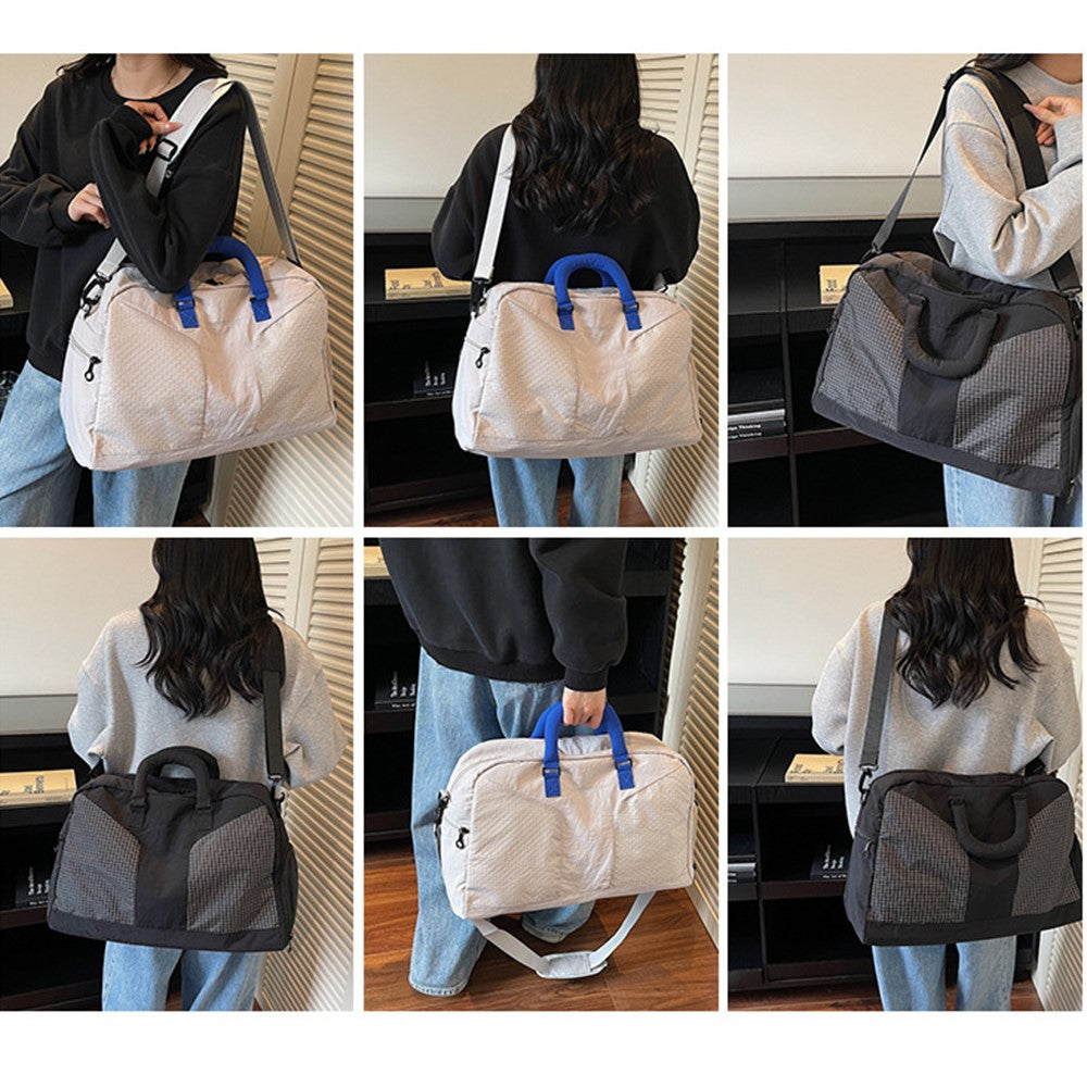 Fitness Bag Gym Swim Bag Dry Wet Separation Travel Duffel Shoulder Crossbody Luggage Bag for Women