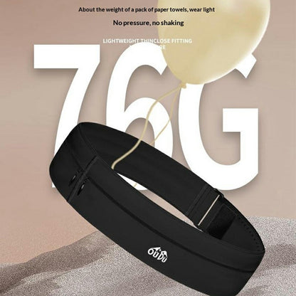 OUDO Thin Invisible Waist Belt Running Fanny Pack with 330ml Water Bottle - for Waist 60cm