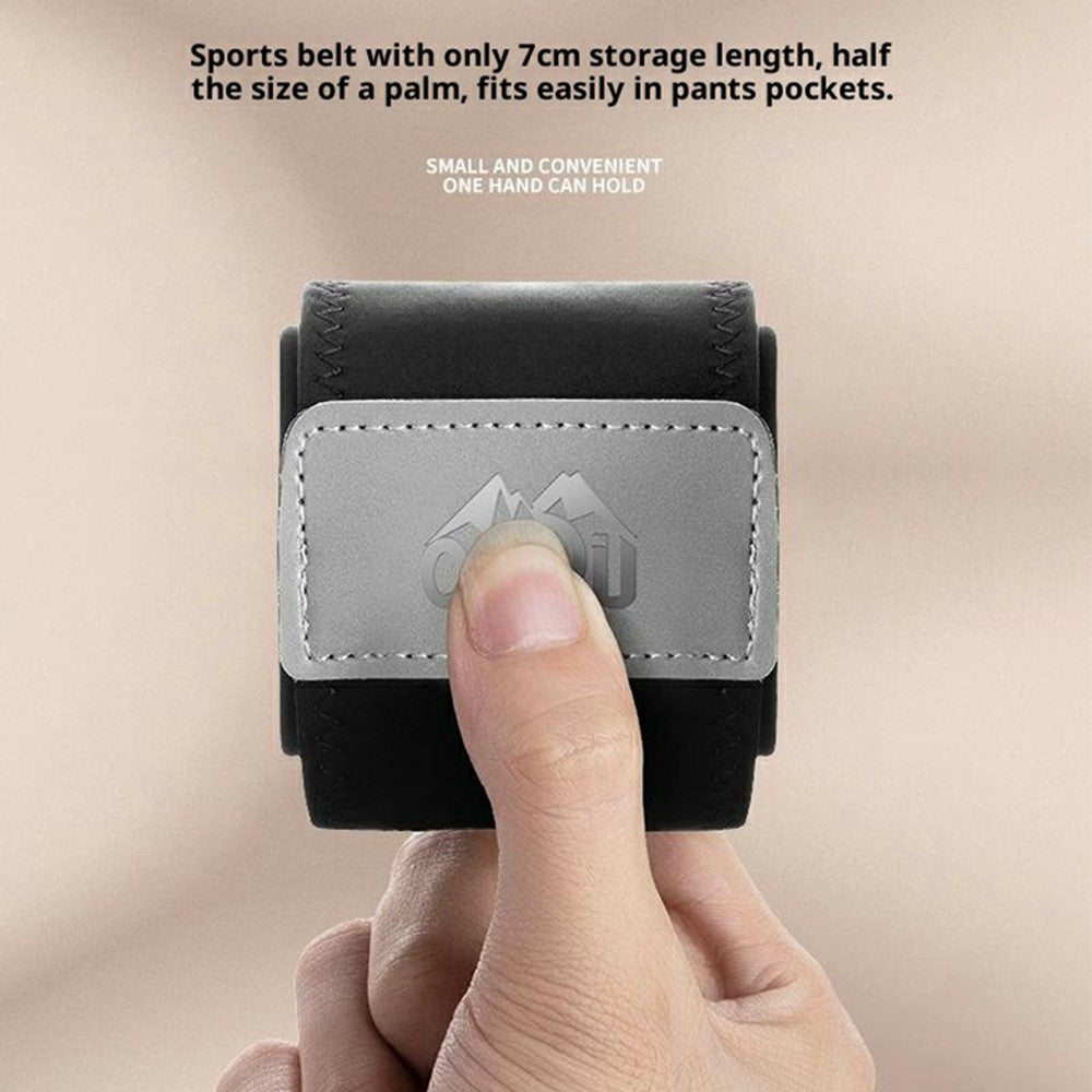 OUDO Thin Invisible Waist Belt Running Fanny Pack with 330ml Water Bottle - for Waist 60cm