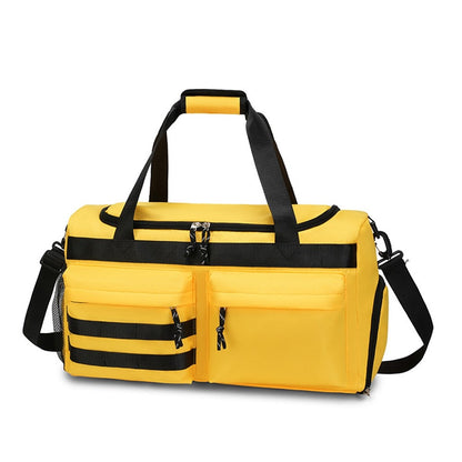 TC21.5 Large Capacity Nylon Duffel Bag Outdoor Travel Luggage Organizer Handbag with Shoe Compartment