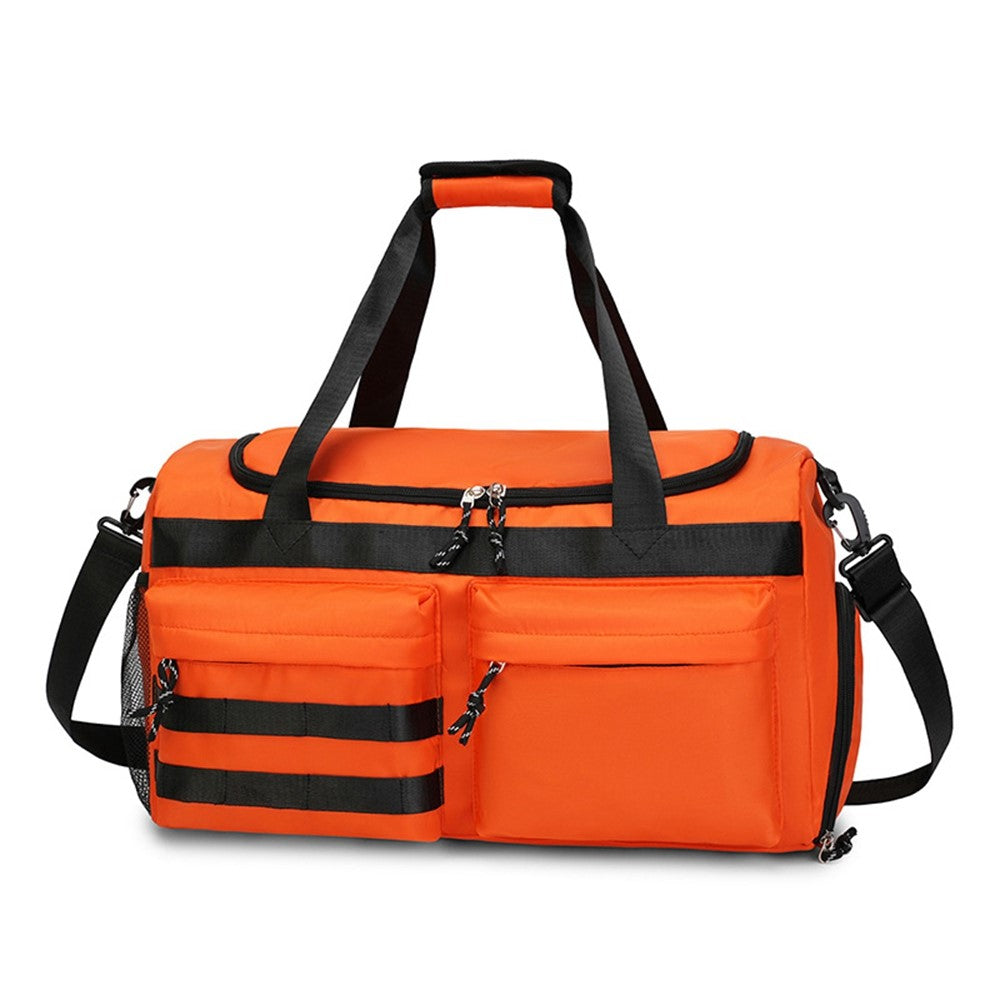 TC21.5 Large Capacity Nylon Duffel Bag Outdoor Travel Luggage Organizer Handbag with Shoe Compartment