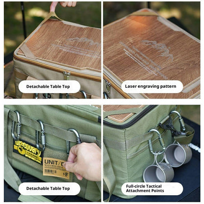 SNLM-361 36L Outdoor Tactical Storage Bag with Table Board Multi-Function Camping Bag for Outdoor