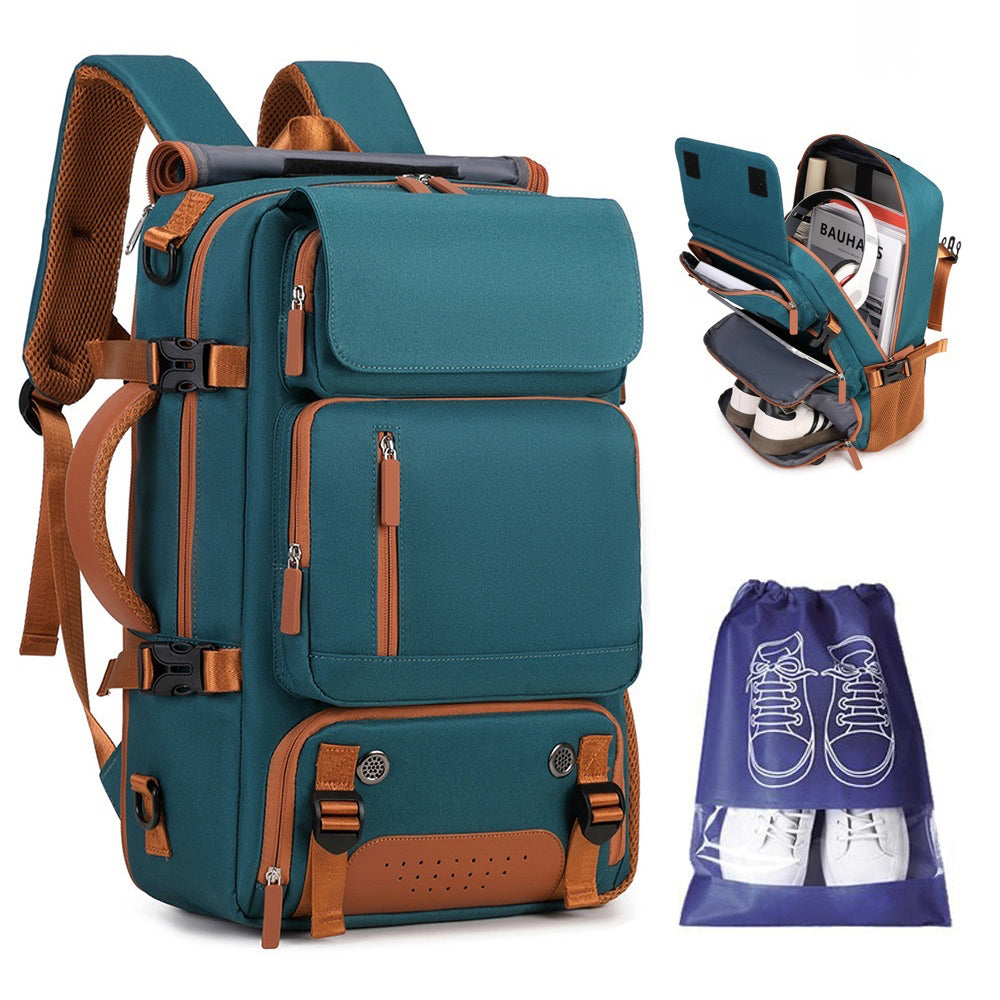 30L Large Capacity Shoulder Bag for 16 Inch Laptop Oxford Fabric Waterproof Travel Backpack