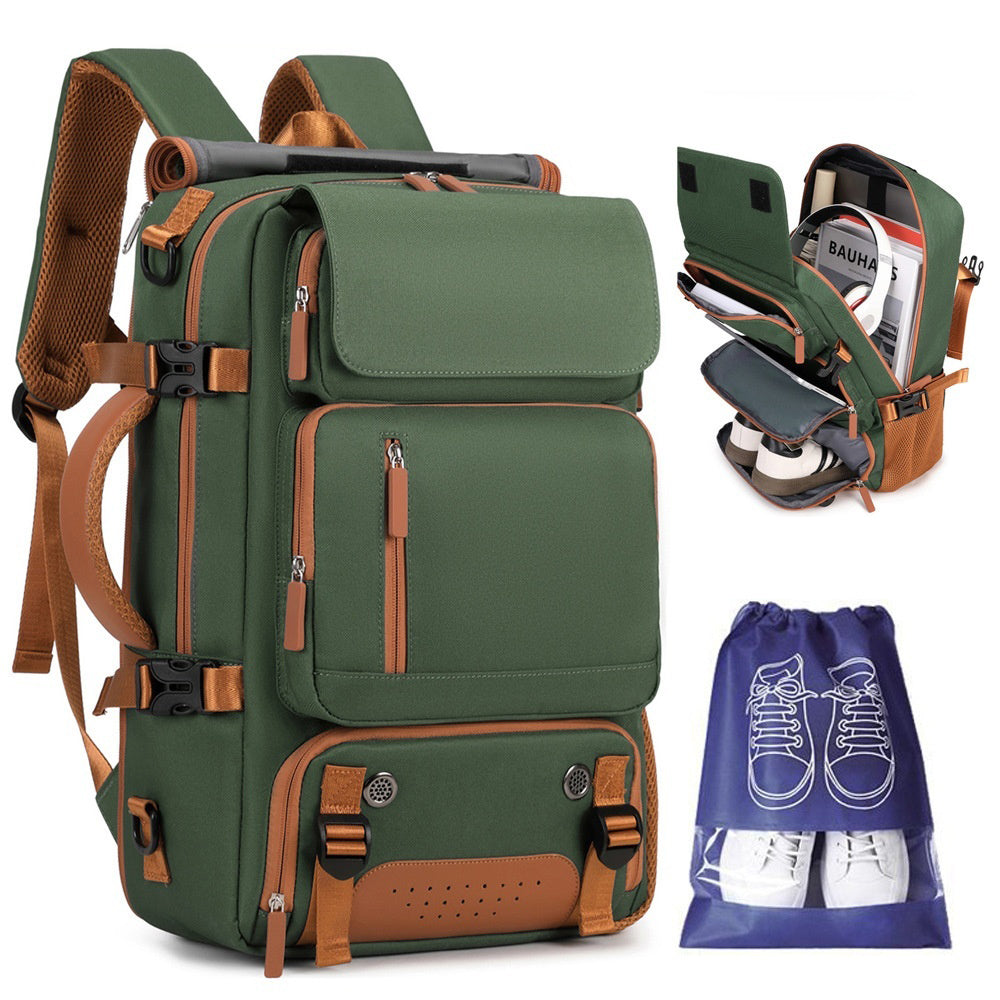 30L Large Capacity Shoulder Bag for 16 Inch Laptop Oxford Fabric Waterproof Travel Backpack