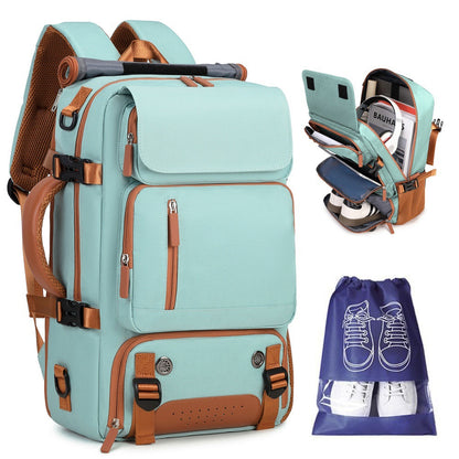 30L Large Capacity Shoulder Bag for 16 Inch Laptop Oxford Fabric Waterproof Travel Backpack