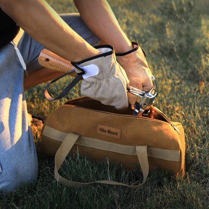 HIKE MOUNT Outdoor Camping Tool Storage Bag Hammer Tent Ground Nail Rope Organizer Carrying Bag for Hiking Backpacking Mountaineering