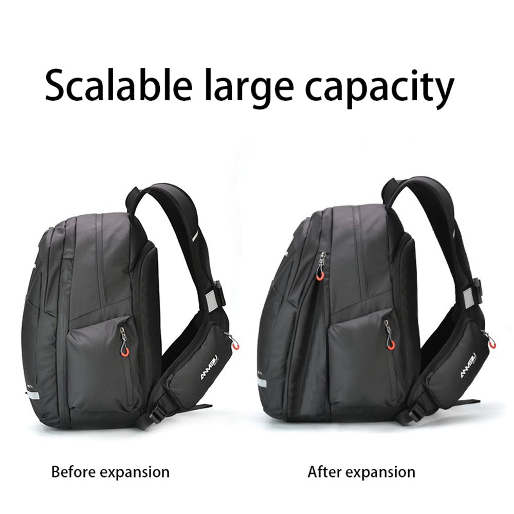 ANMEILU 6006 Multifunction Expandable Motorbike Helmet Storage Bag Bike Accessories Shoulders Backpack Laptop Backpack Cycling Bag (with Rain Cover)