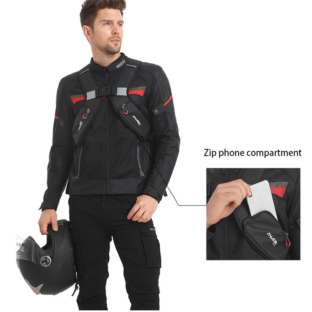 ANMEILU 6006 Multifunction Expandable Motorbike Helmet Storage Bag Bike Accessories Shoulders Backpack Laptop Backpack Cycling Bag (with Rain Cover)