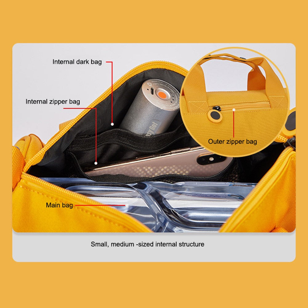 Duffel Bag Nylon Oxford Cloth Waterproof Cross-body Shoulder Cylinder Bag Large Capacity Handbag, Size: L