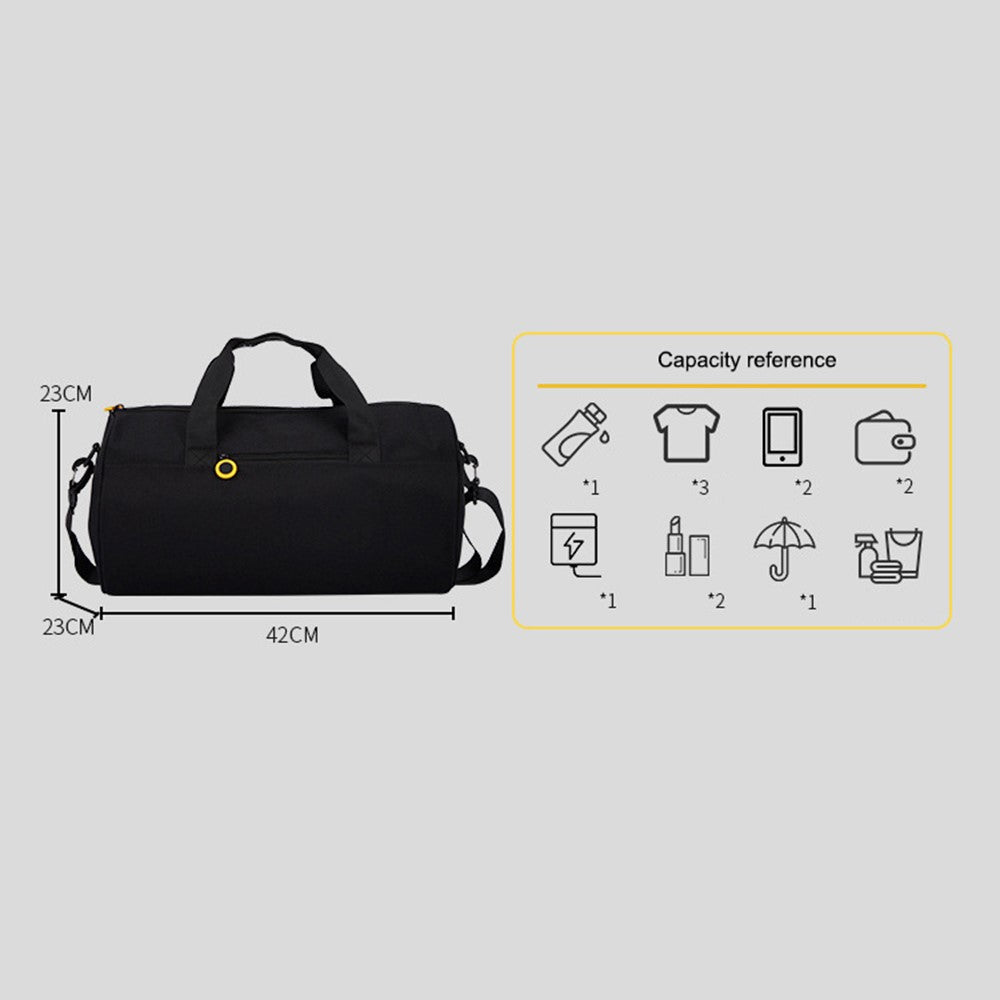 Duffel Bag Nylon Oxford Cloth Waterproof Cross-body Shoulder Cylinder Bag Large Capacity Handbag, Size: L