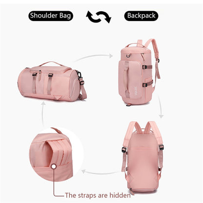 Waterproof Nylon Oxford Cloth Backpack Outdoor Travel Luggage Holdall Shoulder Bag