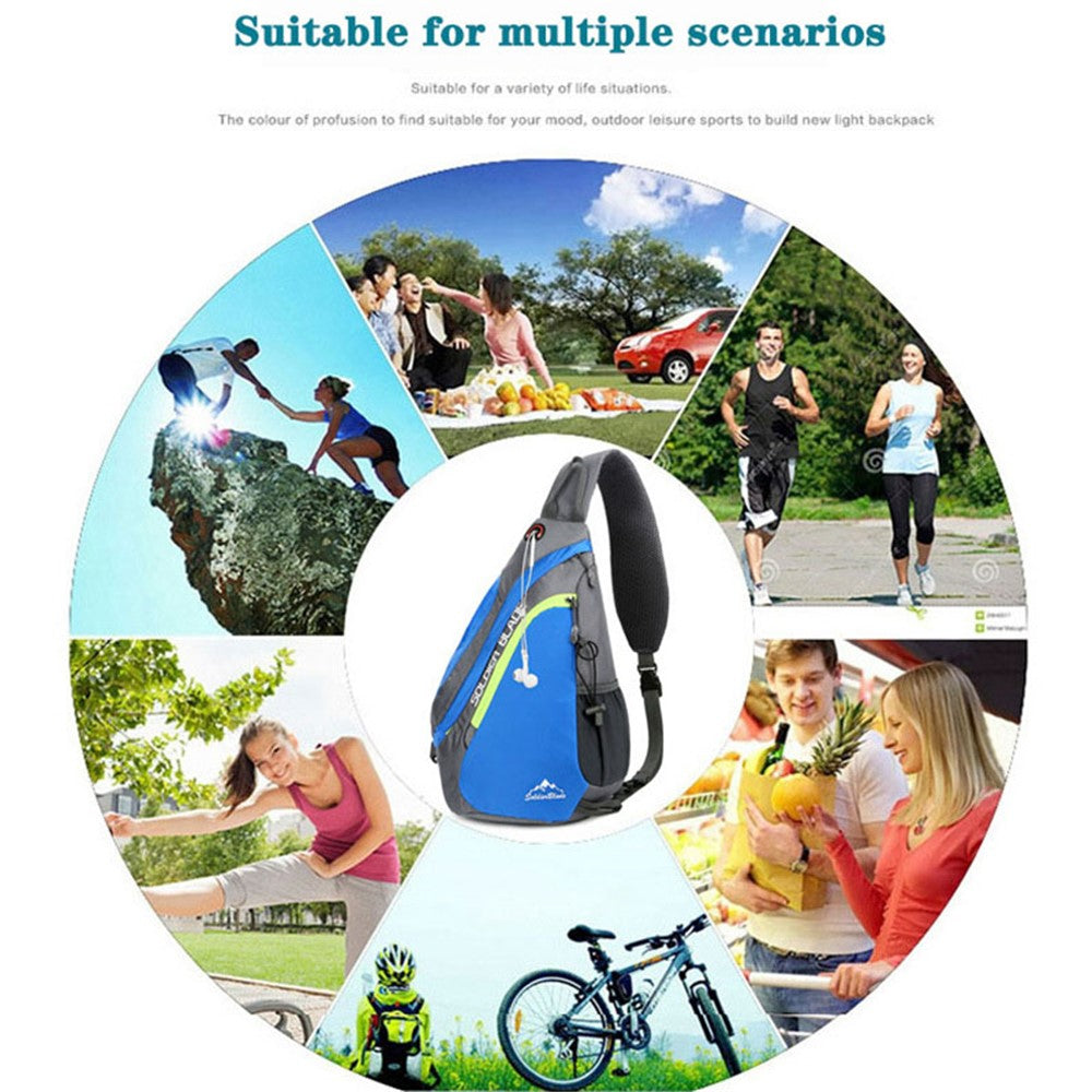 SOLDIER BLADE 8829 Outdoor Leisure Cross Body Bag Sports Climbing Bag Polyester Zippered Shoulder Bag