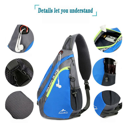 SOLDIER BLADE 8829 Outdoor Leisure Cross Body Bag Sports Climbing Bag Polyester Zippered Shoulder Bag