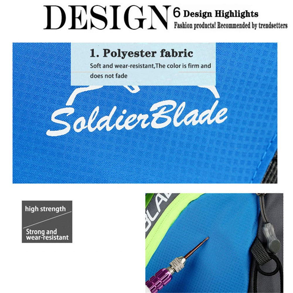 SOLDIER BLADE 8829 Outdoor Leisure Cross Body Bag Sports Climbing Bag Polyester Zippered Shoulder Bag