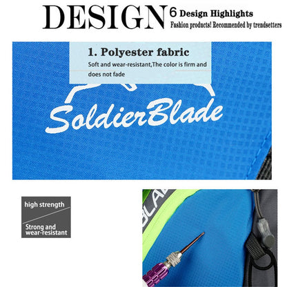 SOLDIER BLADE 8829 Outdoor Leisure Cross Body Bag Sports Climbing Bag Polyester Zippered Shoulder Bag