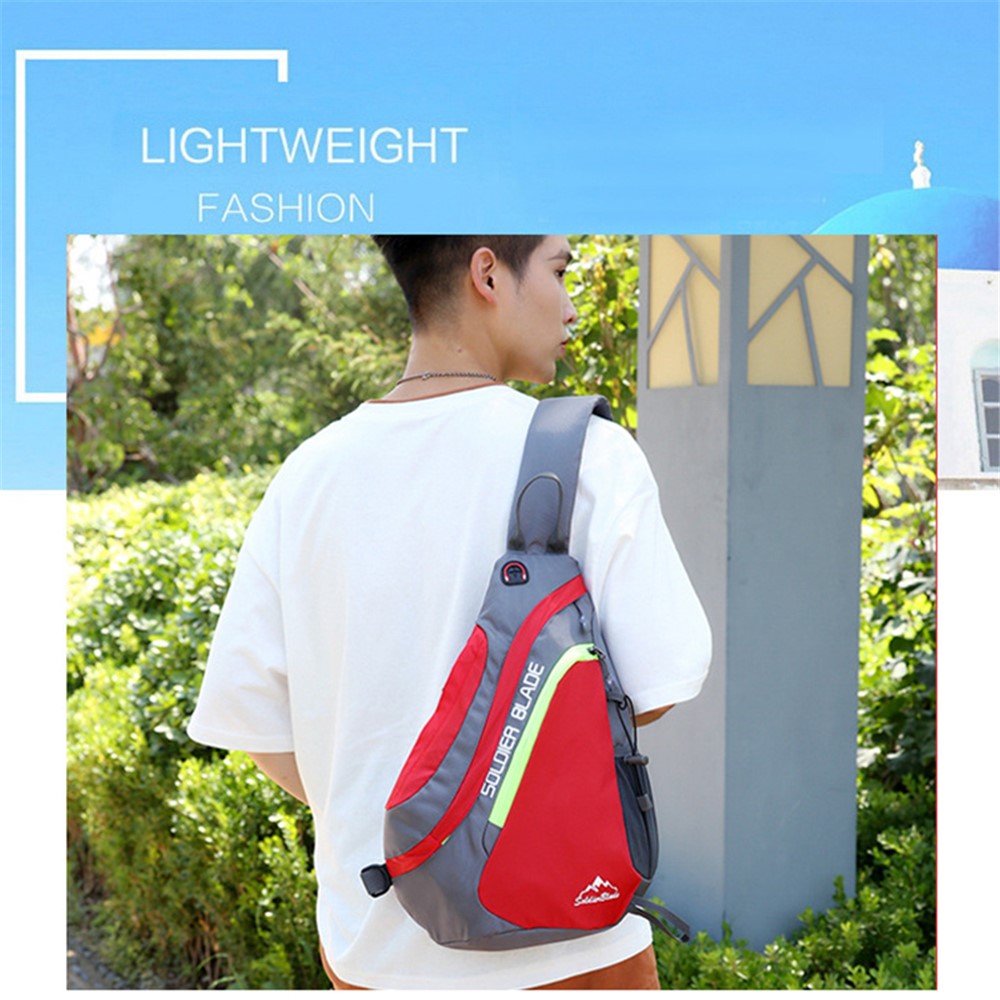 SOLDIER BLADE 8829 Outdoor Leisure Cross Body Bag Sports Climbing Bag Polyester Zippered Shoulder Bag