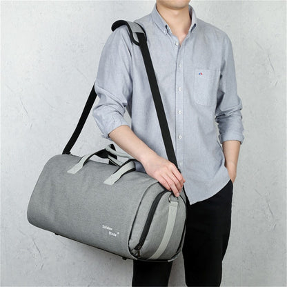 SOLDIER BLADE 8819 Men Suit Shoes Clothes Storage Bag Polyester Travel Luggage Tote Crossbody Bag