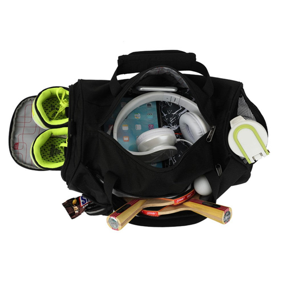 OUTDOOR INOXTO Polyester Gym Bag Dry and Wet Depart Pocket Sports Duffle Short-Distance Trip Camping Tote Bag