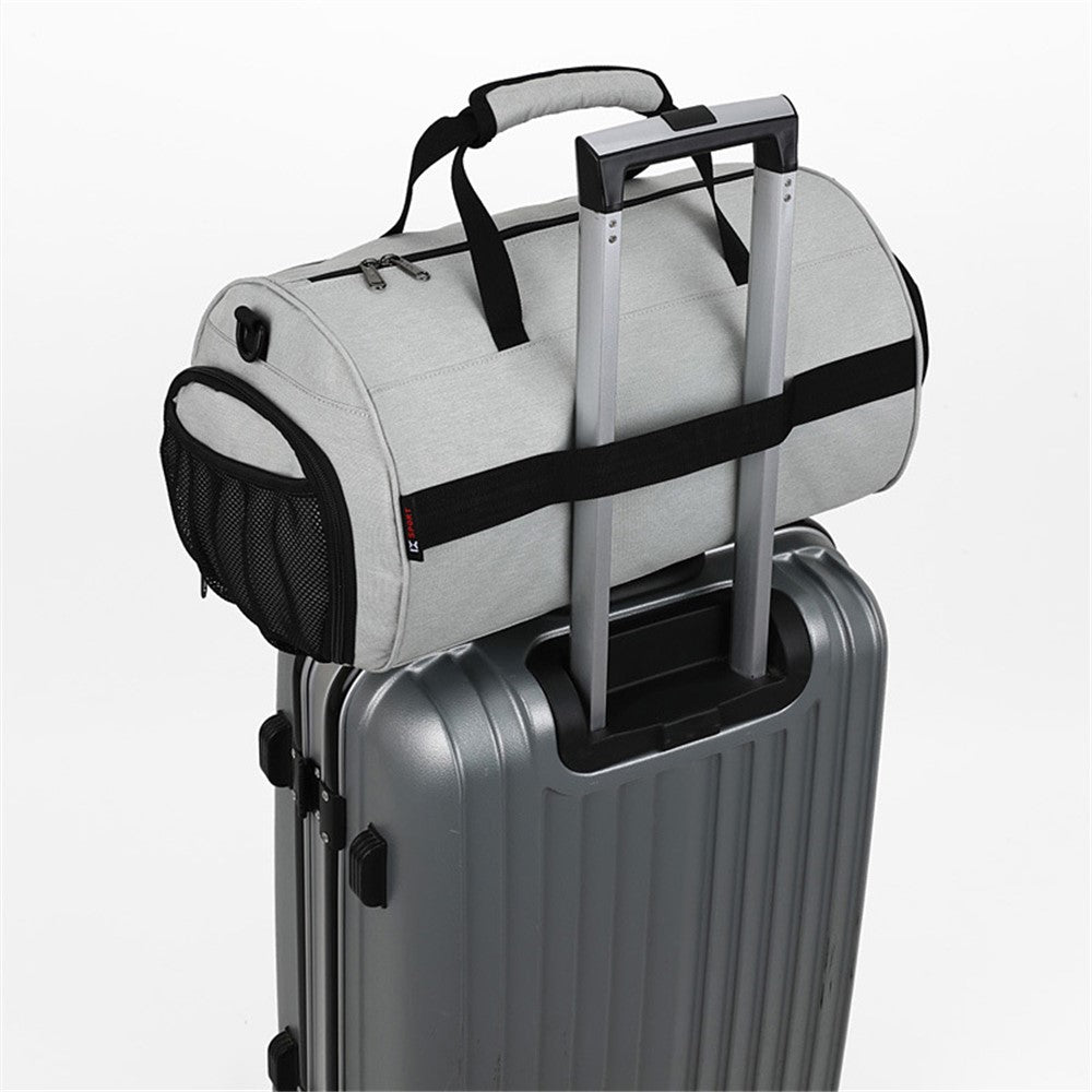 OUTDOOR INOXTO Polyester Gym Bag Dry and Wet Depart Pocket Sports Duffle Short-Distance Trip Camping Tote Bag