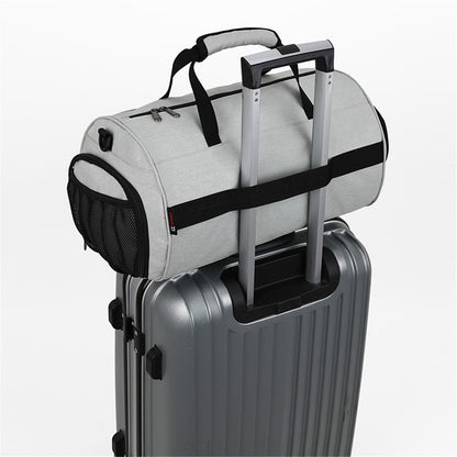 OUTDOOR INOXTO Polyester Gym Bag Dry and Wet Depart Pocket Sports Duffle Short-Distance Trip Camping Tote Bag