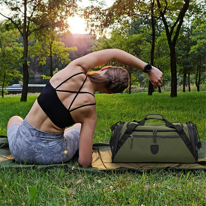 CF2902 Polyester Sports Gym Bag Large Capacity Travel Luggage Duffel Bag with Shoes Compartment