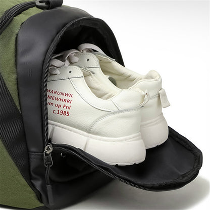 CF2902 Polyester Sports Gym Bag Large Capacity Travel Luggage Duffel Bag with Shoes Compartment