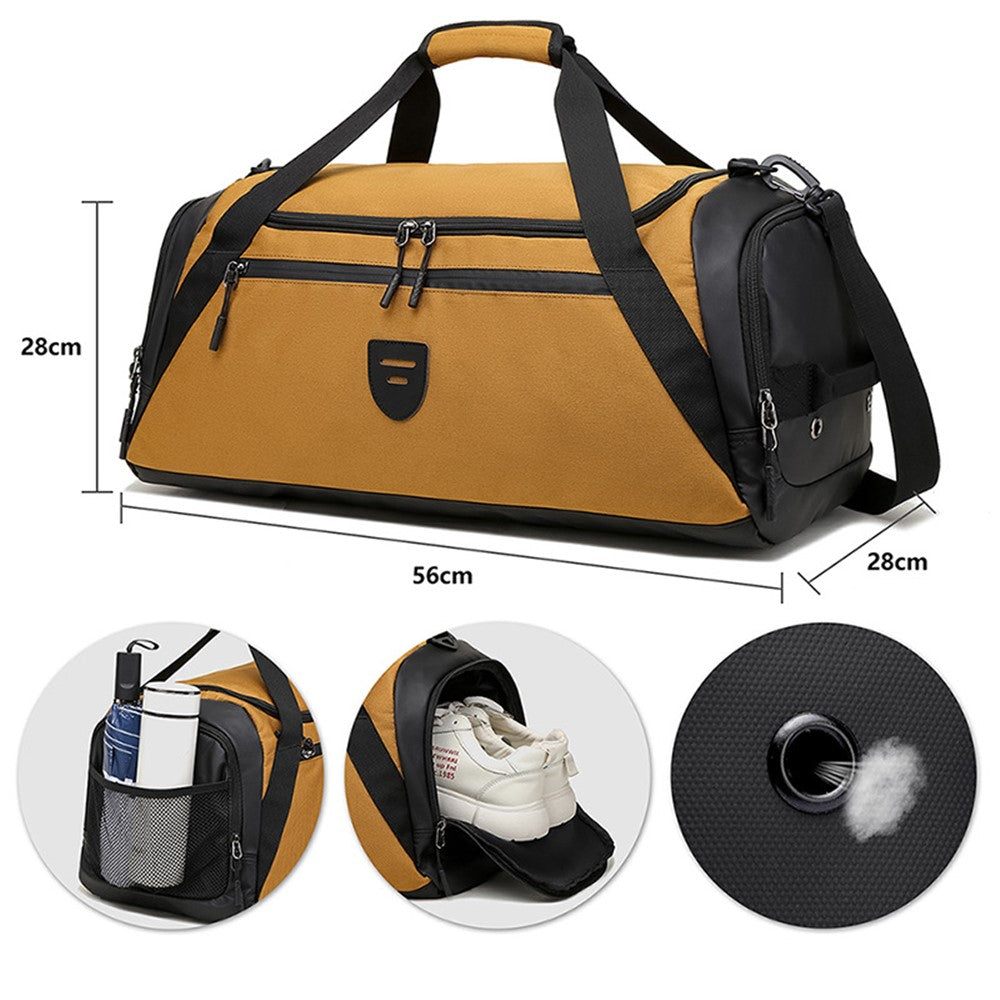 CF2902 Polyester Sports Gym Bag Large Capacity Travel Luggage Duffel Bag with Shoes Compartment