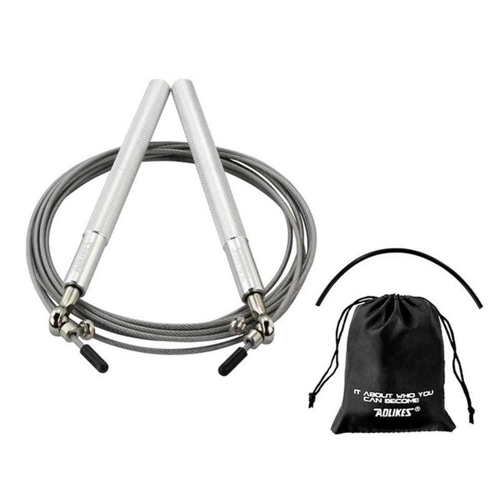 AOLIKES TS-3202 Adult Exercise Jump Rope Adjustable Length Steel Wire Weighted Skipping Rope