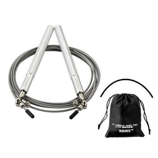 AOLIKES TS-3202 Adult Exercise Jump Rope Adjustable Length Steel Wire Weighted Skipping Rope