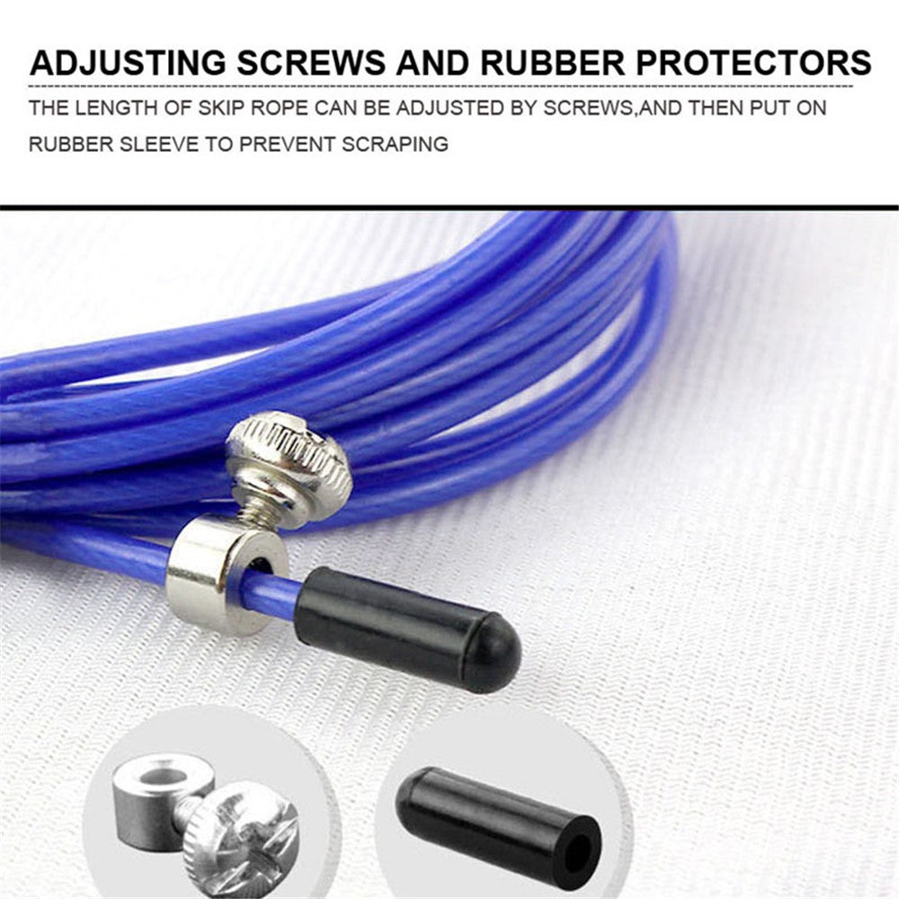 AOLIKES TS-3202 Adult Exercise Jump Rope Adjustable Length Steel Wire Weighted Skipping Rope