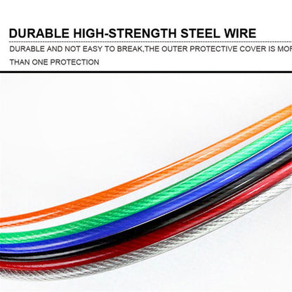 AOLIKES TS-3202 Adult Exercise Jump Rope Adjustable Length Steel Wire Weighted Skipping Rope