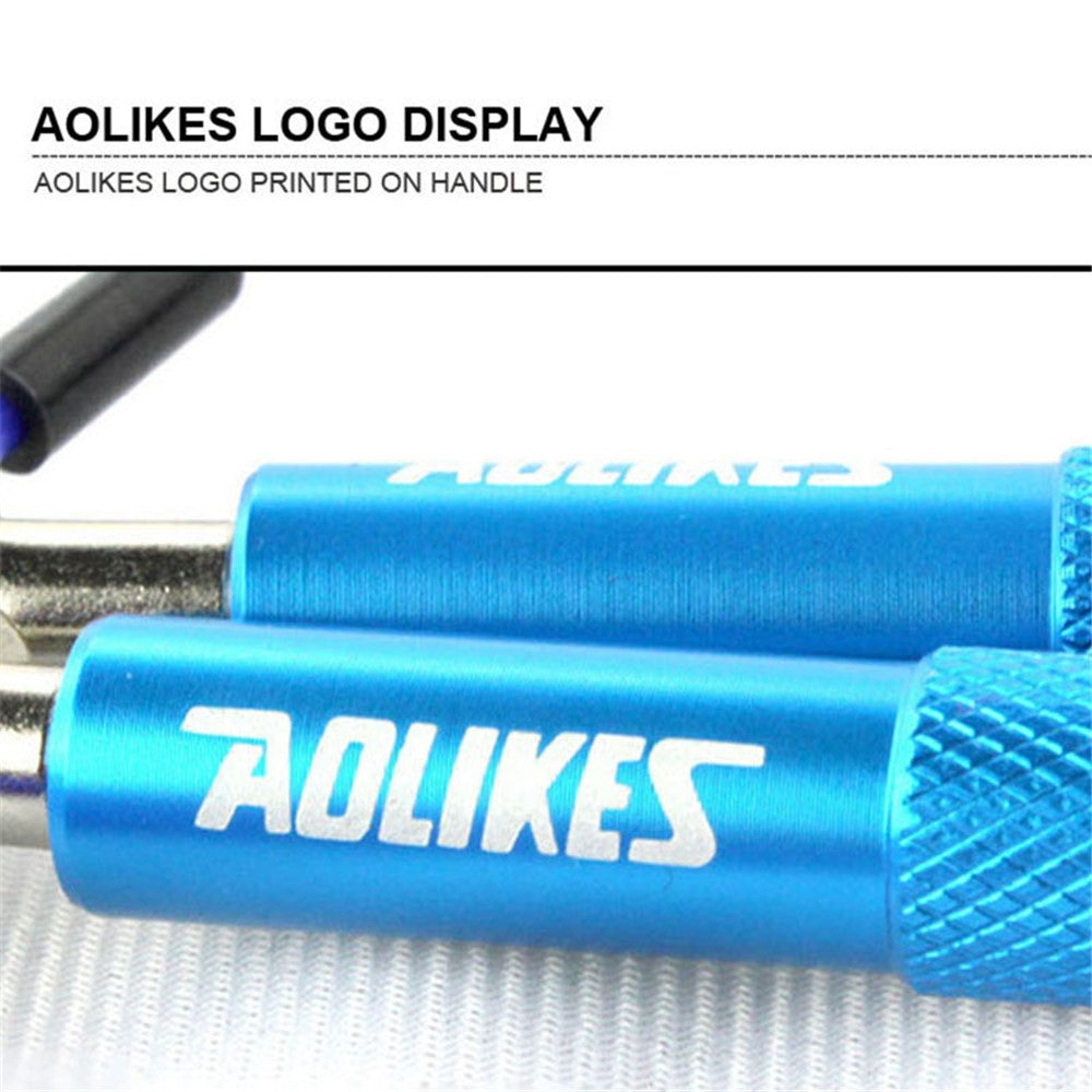AOLIKES TS-3202 Adult Exercise Jump Rope Adjustable Length Steel Wire Weighted Skipping Rope