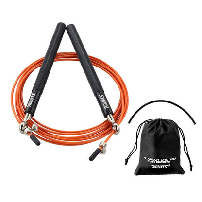 AOLIKES TS-3202 Adult Exercise Jump Rope Adjustable Length Steel Wire Weighted Skipping Rope