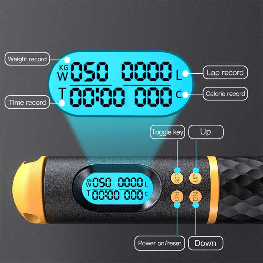 S08 Corded / Cordless Dual-use Jump Rope Intelligent Digital Display Weighted Skipping Pope