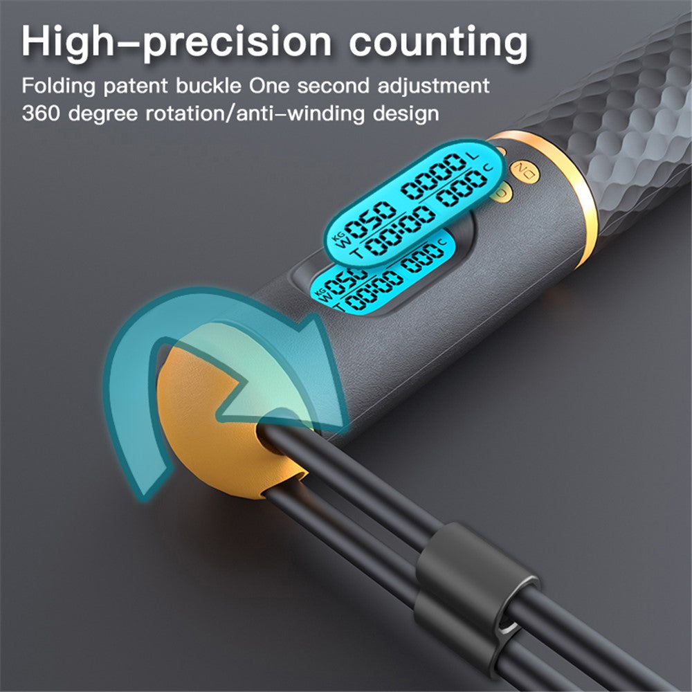 S08 Corded / Cordless Dual-use Jump Rope Intelligent Digital Display Weighted Skipping Pope