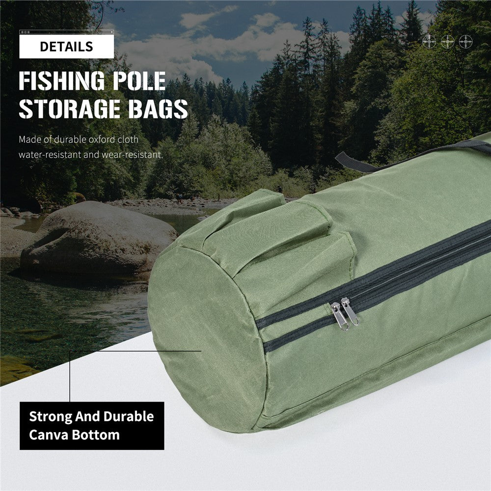 LEO 28260 Fishing Pole Single Shoulder Bag 600D Oxford Cloth Fishing Rod Carrying Bag