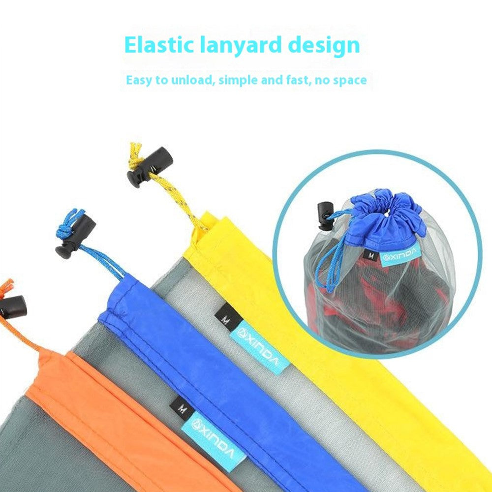 XINDA BFP1415 20x20x42cm Sports Equipment Mesh Storage Bag Beach Swim Organizer Pouch