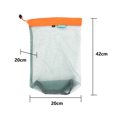 XINDA BFP1415 20x20x42cm Sports Equipment Mesh Storage Bag Beach Swim Organizer Pouch