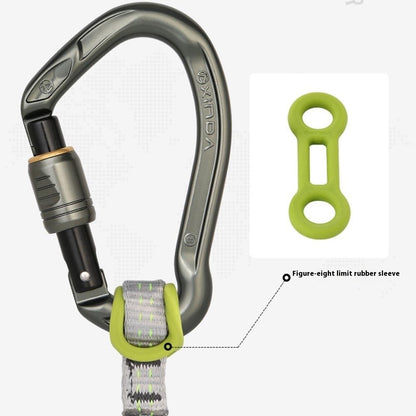 XINDA XD-PJ295 10Pcs Outdoor Rock Climbing Quick Draw Positioning Silicone Ring 8-Shape Rubber Sleeve