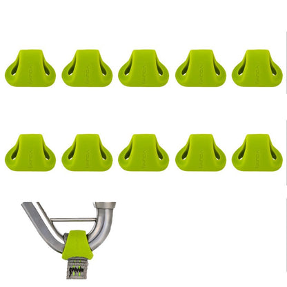 XINDA XD-PJ295 10Pcs Outdoor Rock Climbing Quickdraw Positioning Silicone Ring Triangle Rubber Anti Slip Sleeve
