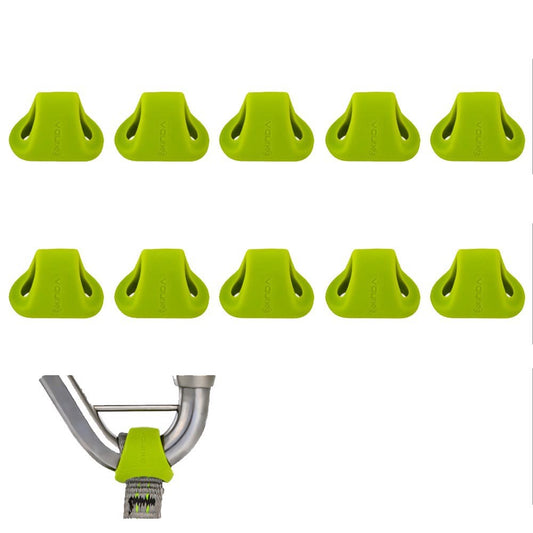 XINDA XD-PJ295 10Pcs Outdoor Rock Climbing Quickdraw Positioning Silicone Ring Triangle Rubber Anti Slip Sleeve