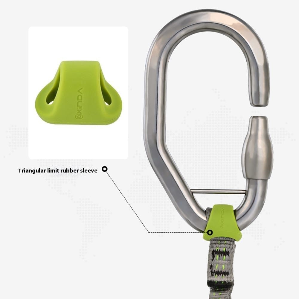 XINDA XD-PJ295 10Pcs Outdoor Rock Climbing Quickdraw Positioning Silicone Ring Triangle Rubber Anti Slip Sleeve