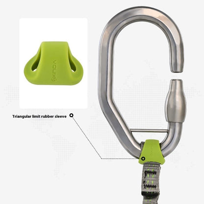 XINDA XD-PJ295 10Pcs Outdoor Rock Climbing Quickdraw Positioning Silicone Ring Triangle Rubber Anti Slip Sleeve