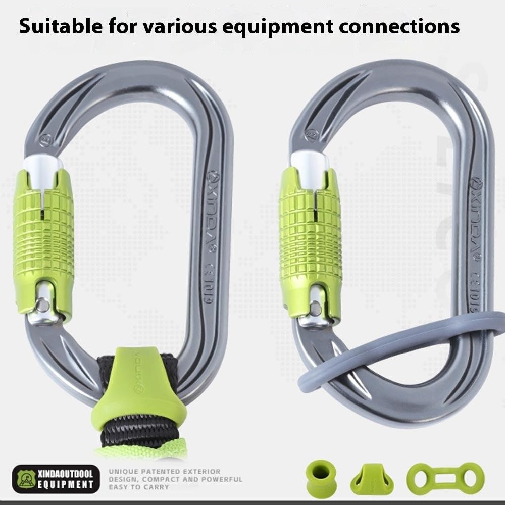 XINDA XD-PJ295 10Pcs Outdoor Rock Climbing Quickdraw Positioning Silicone Ring Triangle Rubber Anti Slip Sleeve
