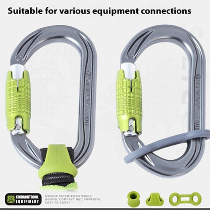 XINDA XD-PJ295 10Pcs Outdoor Rock Climbing Quickdraw Positioning Silicone Ring Triangle Rubber Anti Slip Sleeve