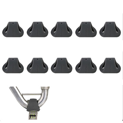 XINDA XD-PJ295 10Pcs Outdoor Rock Climbing Quickdraw Positioning Silicone Ring Triangle Rubber Anti Slip Sleeve
