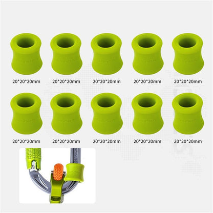 XINDA XD-PJ295 10Pcs For Outdoor Rock Climbing Positioning Silicone Rings Anti Slip Cylindrical Rubber Sleeve