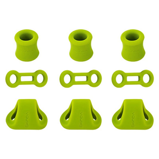 XINDA XD-PJ295 9Pcs Outdoor Climbing Quickdraw Positioning Anti Slip Silicone Rings Set for Carabiners